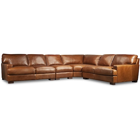Pietro Top Grain Leather Sectional
