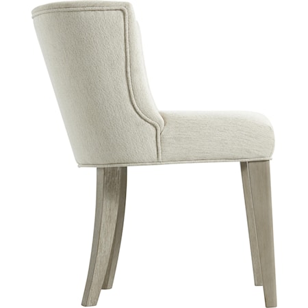 Cassandra Upholstered Curved Back Side Chair