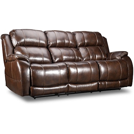 Ashford Leather Match Power Reclining Sofa
