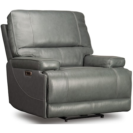 Wade Leather Match Power Recliner